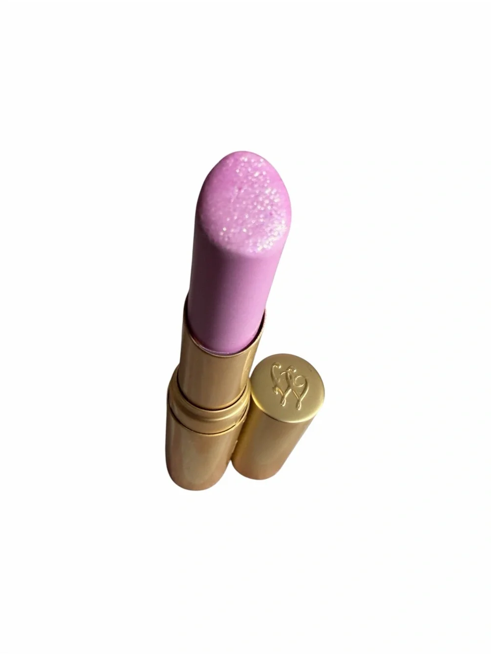 TOO FACED LIMITED EDITION in CLUELESS- Shimmer Cream Lipstick - Gold Case
